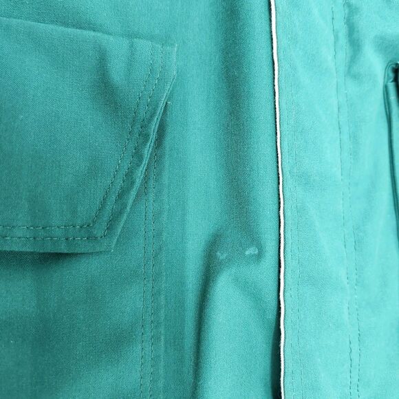 VTG Altra Hooded Jacket Mens Medium Green Beige Pockets Boulder Colorado Outdoor - Picture 7 of 12